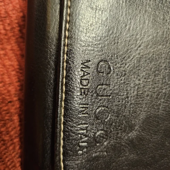Gucci Black Leather Wallet and Checkbook Holder - Picture 7 of 9